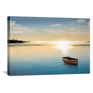 Reflective Paddle Canvas Art 45 x 30cm / Unframed Canvas Print Clock Canvas