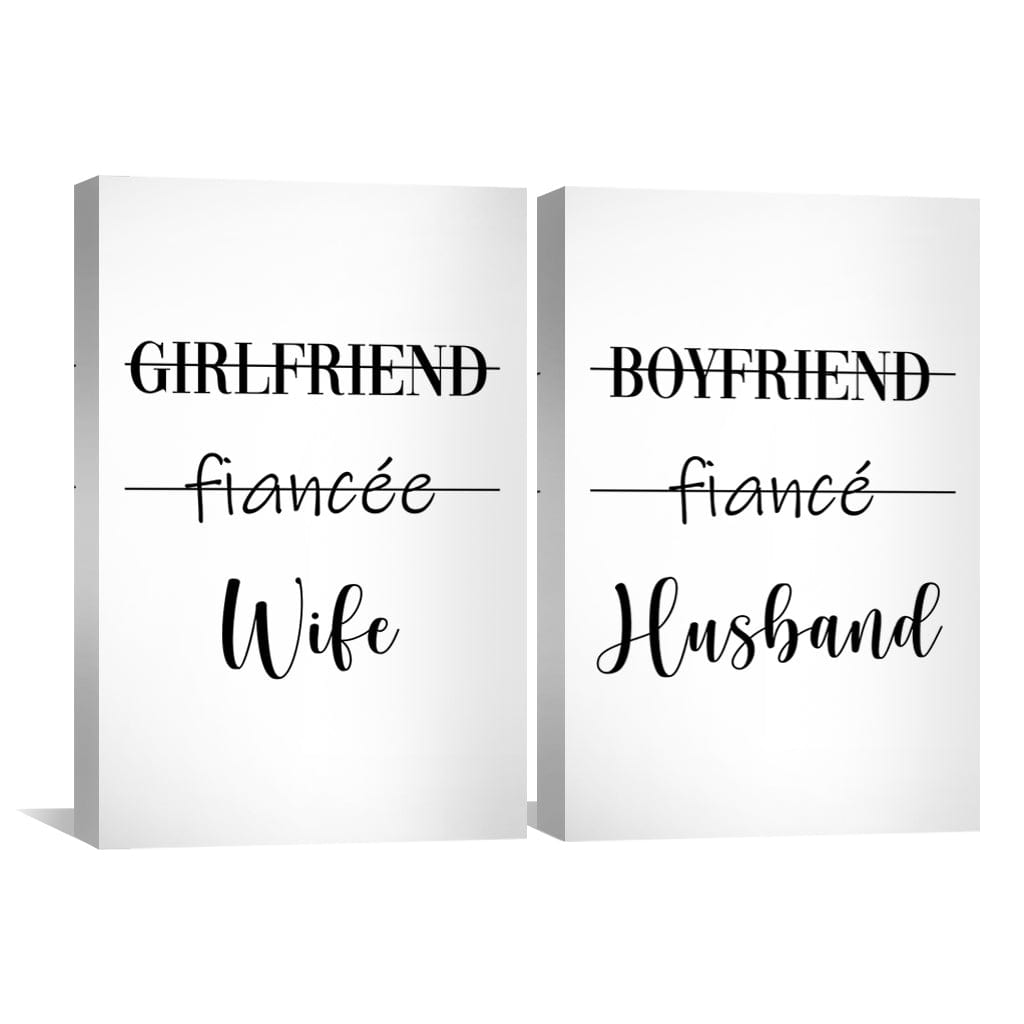 Relationship Status Canvas Art Clock Canvas