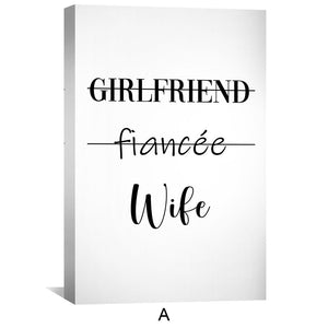 Relationship Status Canvas Art Clock Canvas