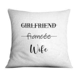 Relationship Status Cushion Cushion A / 45 x 45cm Clock Canvas