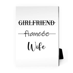 Relationship Status Desktop Canvas Desktop Canvas A / 13 x 18cm Clock Canvas