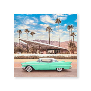 Retro California Canvas Art Clock Canvas