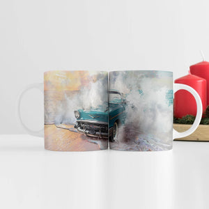 Ride the Wave Mug Mug White Clock Canvas