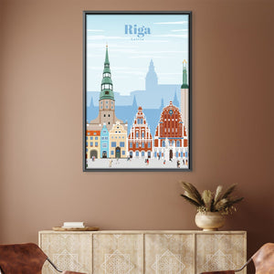 Riga Canvas - Studio 324 Art Clock Canvas