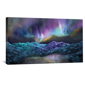 Rigid Lightscape Canvas Art 50 x 25cm / Unframed Canvas Print Clock Canvas