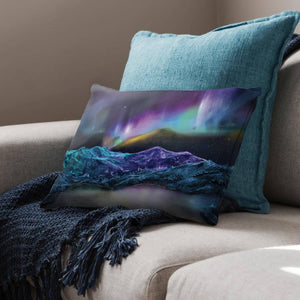 Rigid Lightscape Cushion Cushion 48 x 33cm Clock Canvas