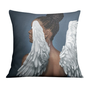 Rising Angels B Cushion Cushion Cushion Square Clock Canvas
