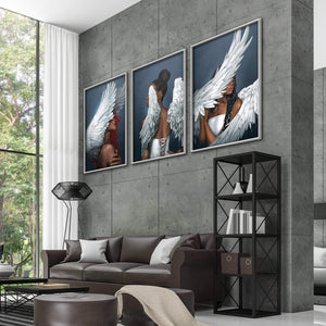 Rising Angels Canvas Art Clock Canvas