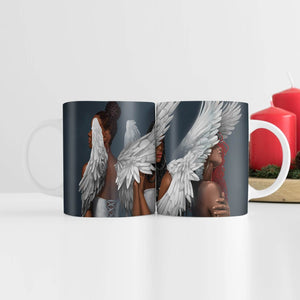 Rising Angels Mug Mug White Clock Canvas