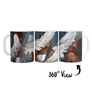 Rising Angels Mug Mug White Clock Canvas