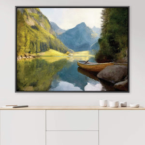 Riverside Canvas Art Clock Canvas