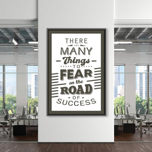 Road of Success Clock Canvas