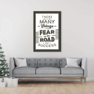 Road of Success Clock Canvas