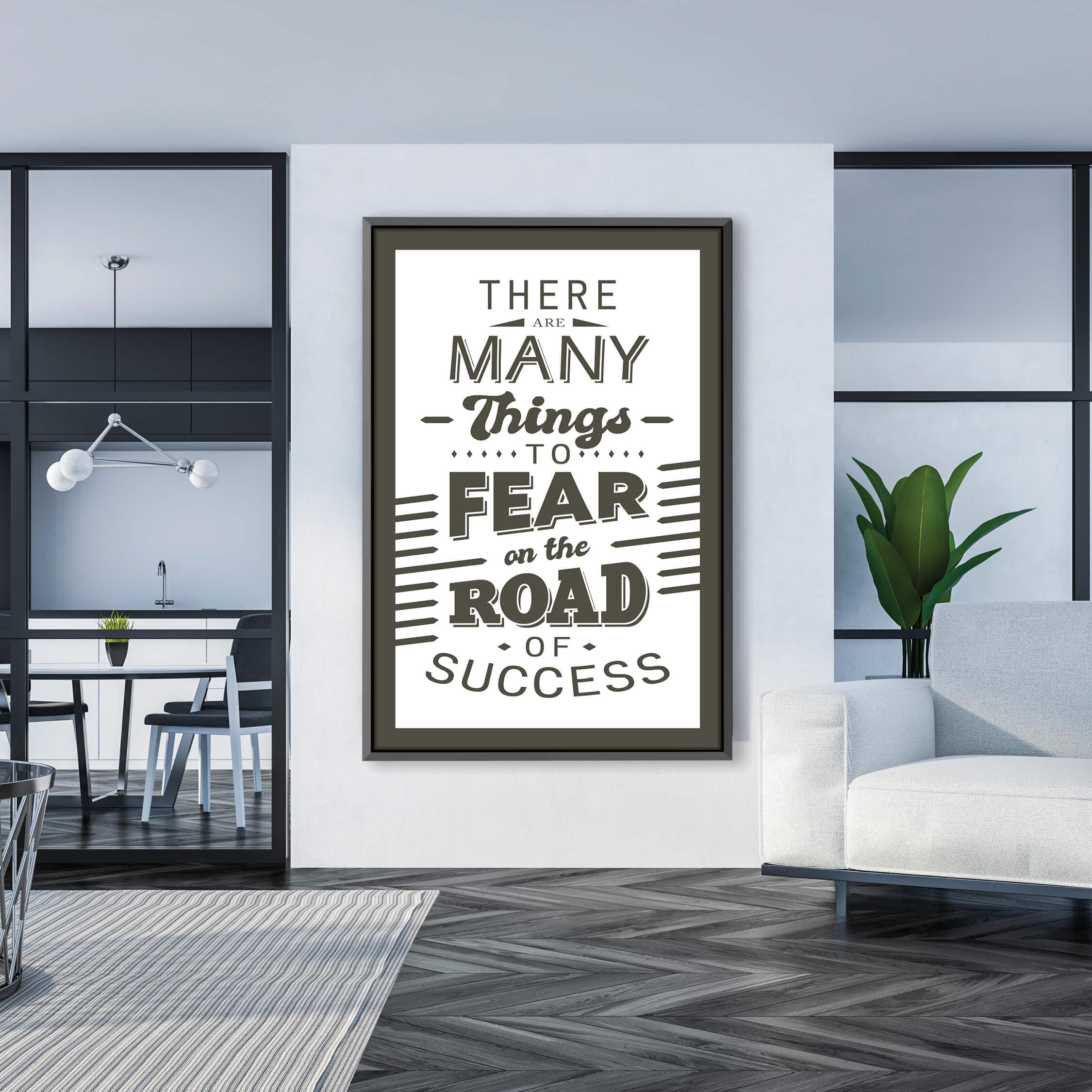 Road of Success Clock Canvas