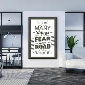 Road of Success Clock Canvas