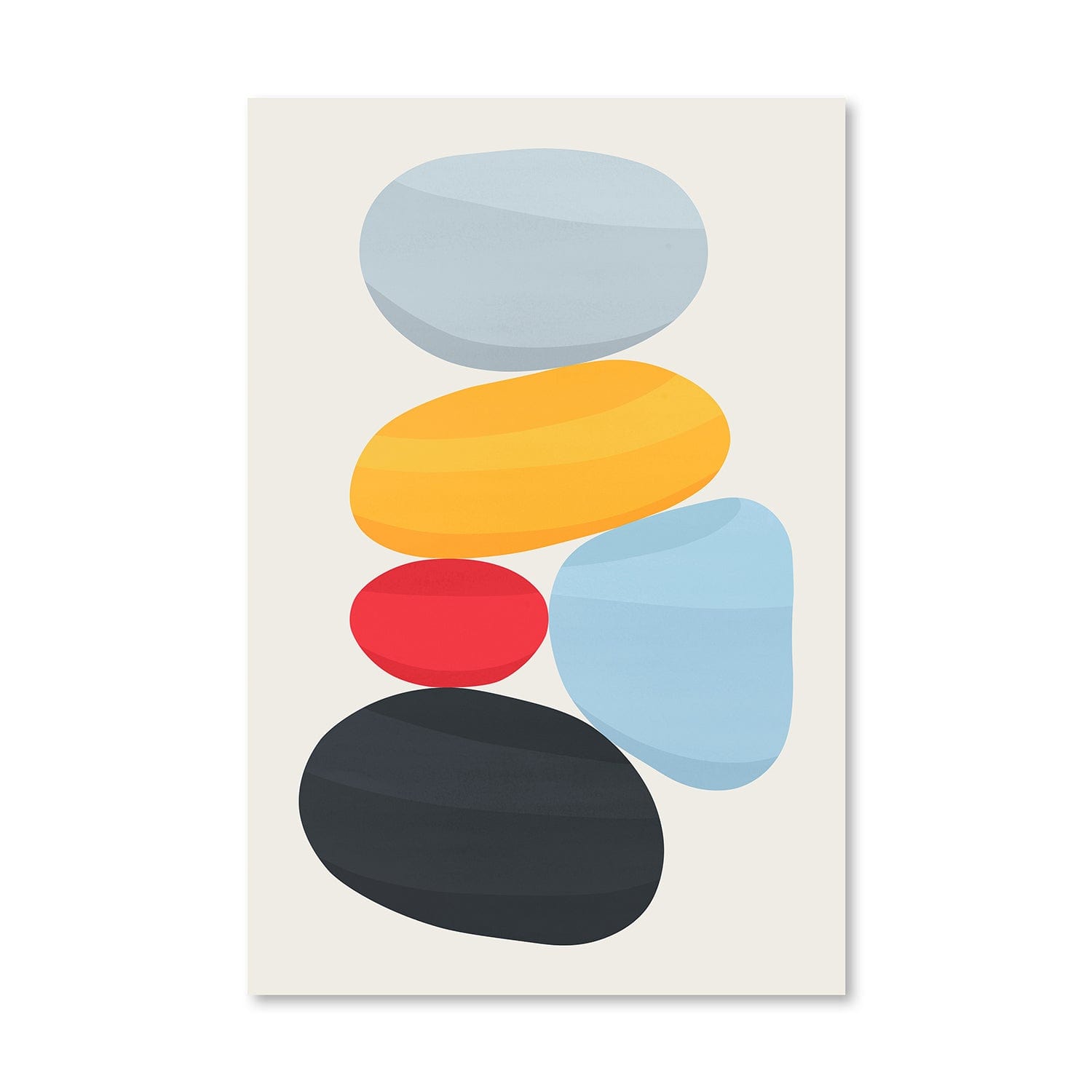 Rocks in Balance Canvas Art Clock Canvas
