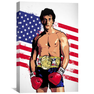 Rocky 2 Canvas Art Clock Canvas