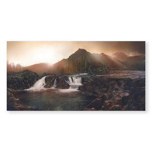 Rocky Hills Canvas Art Clock Canvas