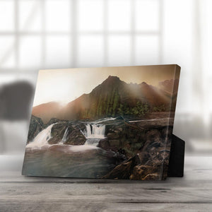 Rocky Hills Desktop Canvas Desktop Canvas 25 x 20cm Clock Canvas