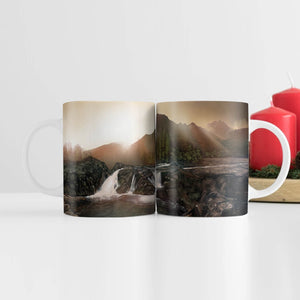 Rocky Hills Mug Mug White Clock Canvas