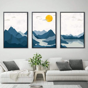 Rolling Mountains Canvas Art Clock Canvas