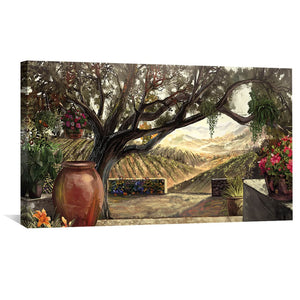 Rolling Tranquility Canvas Art 50 x 25cm / Unframed Canvas Print Clock Canvas