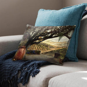 Rolling Tranquility Cushion Cushion Cushion Landscape Clock Canvas