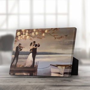 Romancing Dock Desktop Canvas Desktop Canvas 25 x 20cm Clock Canvas