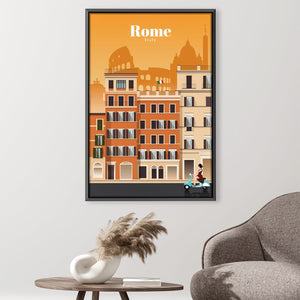 Rome Canvas - Studio 324 Art Clock Canvas