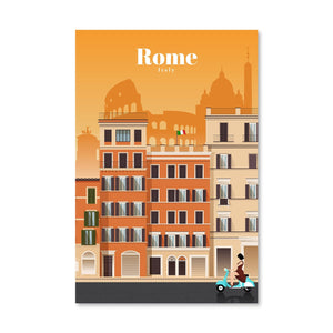 Rome Canvas - Studio 324 Art Clock Canvas
