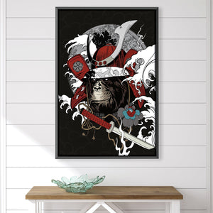 Ronin Canvas Art 30 x 45cm / Unframed Canvas Print Clock Canvas