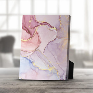 Rose Petal B Desktop Canvas Desktop Canvas 25 x 20cm Clock Canvas
