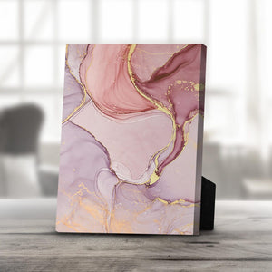 Rose Petal C Desktop Canvas Desktop Canvas 25 x 20cm Clock Canvas