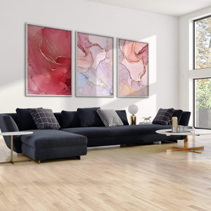 Rose Petal Canvas Art Clock Canvas