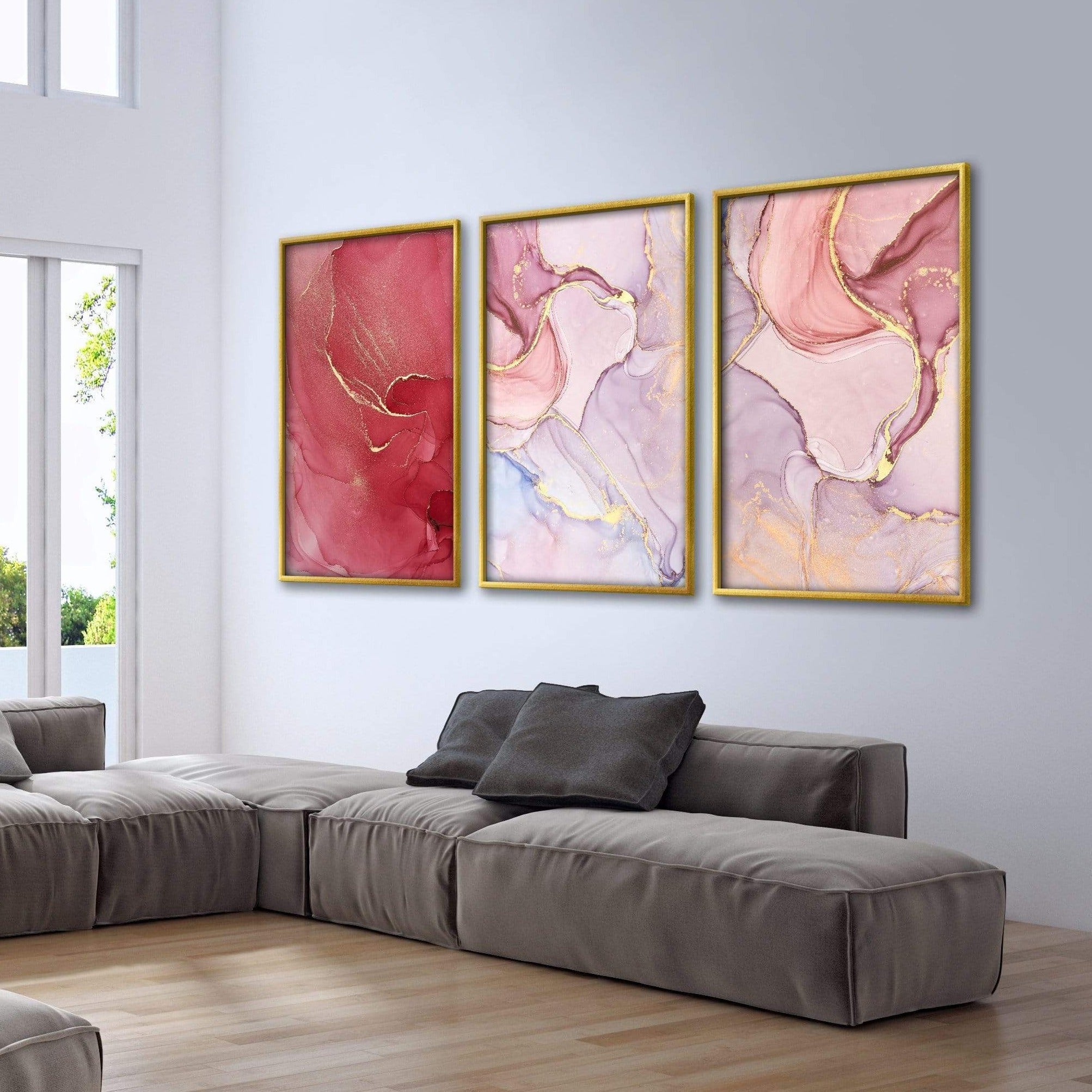 Rose Petal Canvas Art Clock Canvas