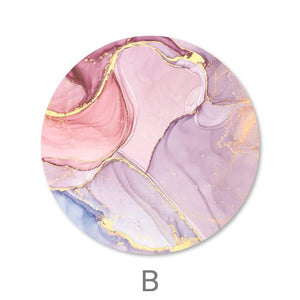 Rose Petal - Circle Canvas Art Clock Canvas