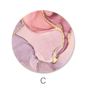 Rose Petal - Circle Canvas Art Clock Canvas