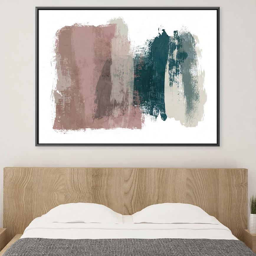 Rough Strokes Canvas Art Clock Canvas