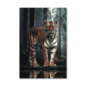 Royal Tiger Canvas Art Clock Canvas