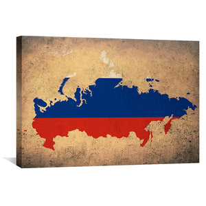 Russia Canvas Art 45 x 30cm / Unframed Canvas Print Clock Canvas