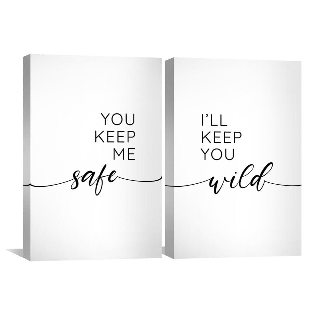 Safe and Wild Canvas Art Clock Canvas