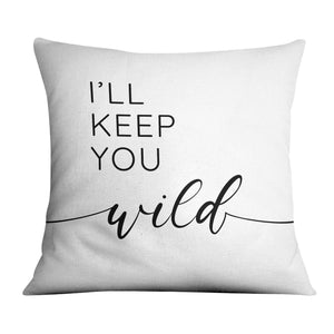 Safe and Wild Cushion Cushion B / 45 x 45cm Clock Canvas