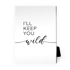 Safe and Wild Desktop Canvas Desktop Canvas B / 13 x 18cm Clock Canvas