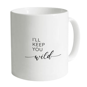 Safe and Wild Mug Mug B / White Clock Canvas