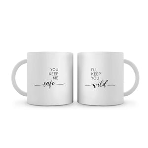 Safe and Wild Mug Mug Clock Canvas