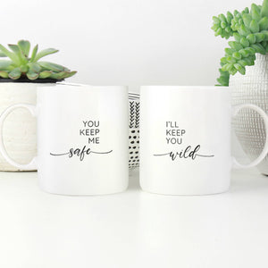 Safe and Wild Mug Mug Clock Canvas