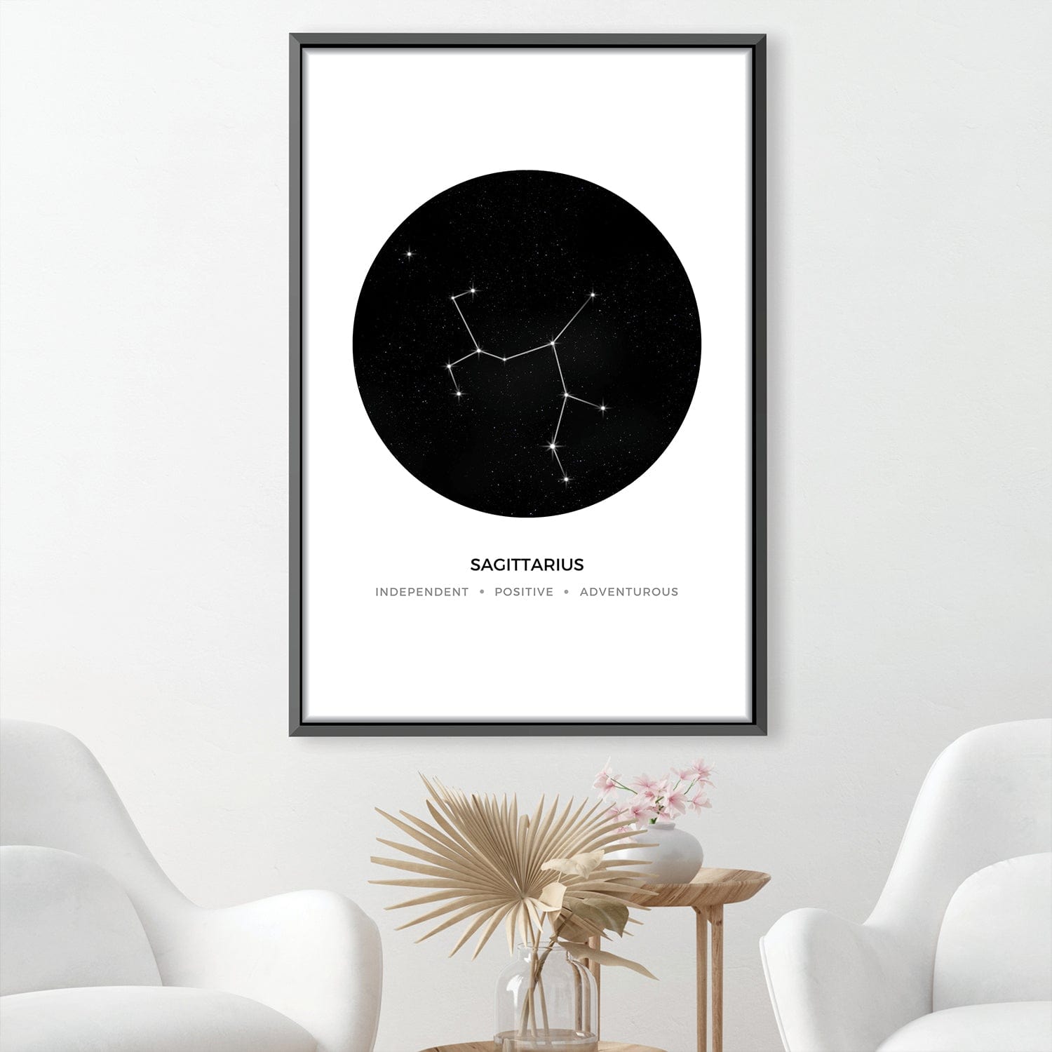Sagittarius Traits Canvas Art Clock Canvas