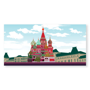 Saint Basil Cathedral Canvas Art Clock Canvas