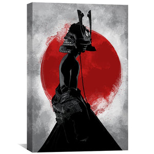 Samurai 3 Canvas Art Clock Canvas