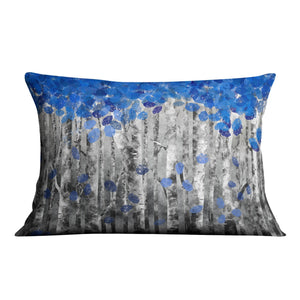 Sapphire Forest Cushion Cushion 48 x 33cm Clock Canvas